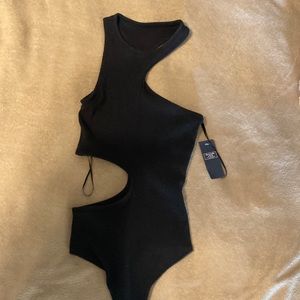 Abercrombie black body suit